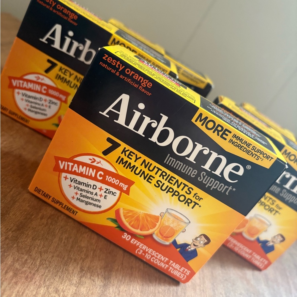 Zesty Orange Immune Support Effervescent Tablets - Orange